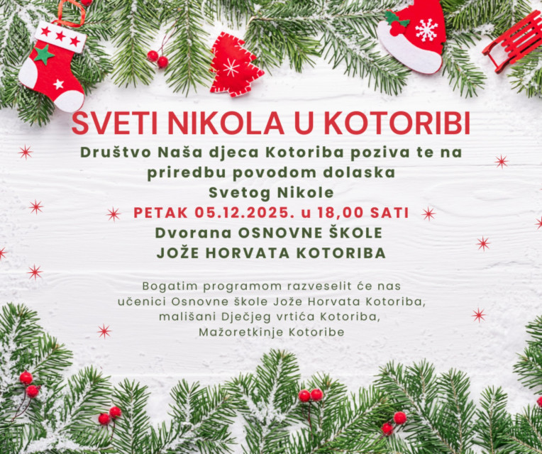 Plakat Sveti Nikola u Kotoribi