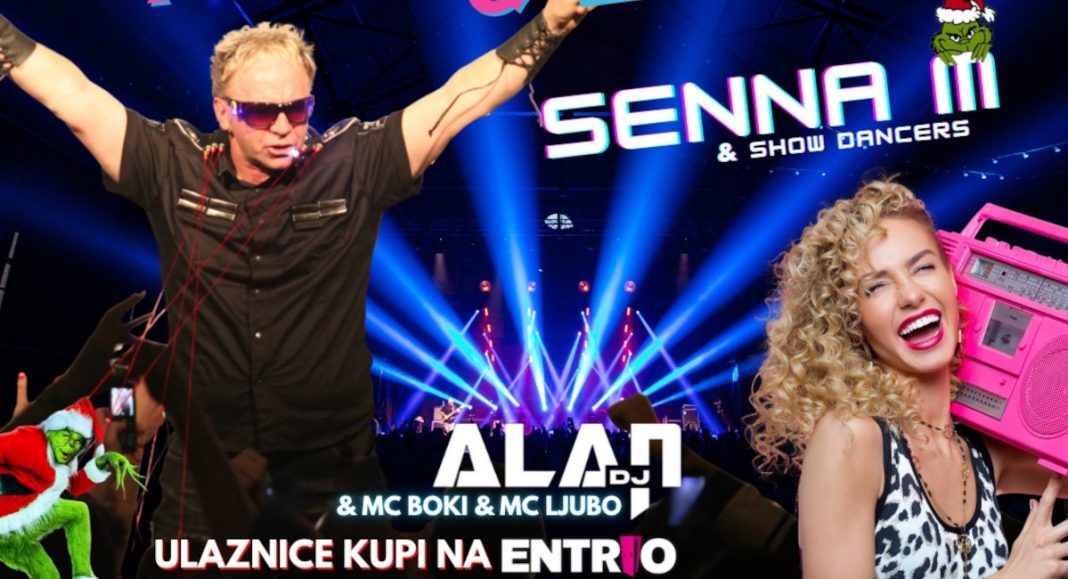 Christmas Trash Party: SENNA M i posebna noć CRO hitova 90-ih u Maratonu SENNAM PARTY KLUB