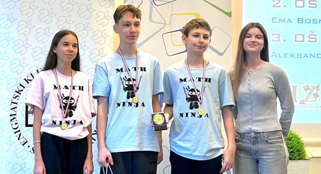 Kadeti I. OŠ Čakovec u sastavu: Sana Cimerman, Ivan Raguž i Adam Oslaković, najbolji na Sudoku 2025. Čestitamo! Ekipno sudoku natjecanje