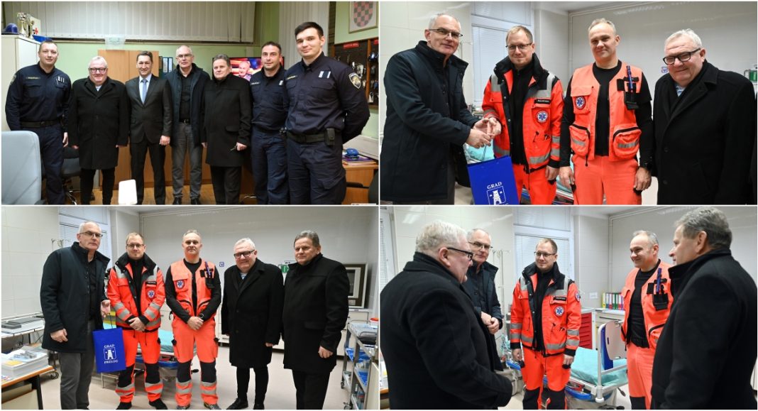 FOTO Gradonačelnik Kolarek sa suradnicima obišao dežurne službe na području Preloga BeFunky collage 2026 01 01T162308.522