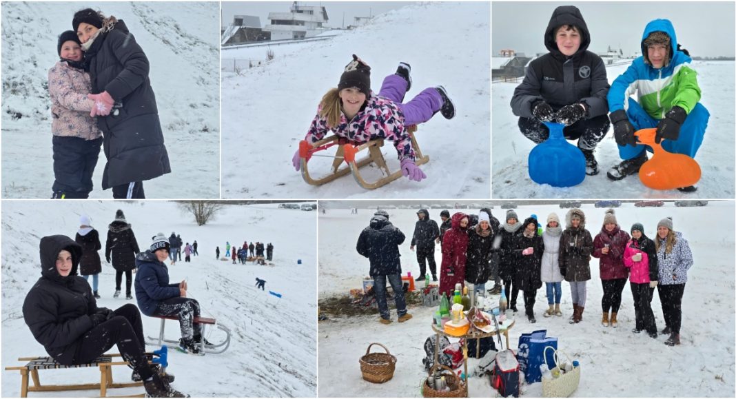 FOTO/VIDEO Sanjkanje na nasipu HE Dubrava u Svetoj Mariji uz vatru, čaj i druženje! BeFunky collage 2026 01 06T150227.426