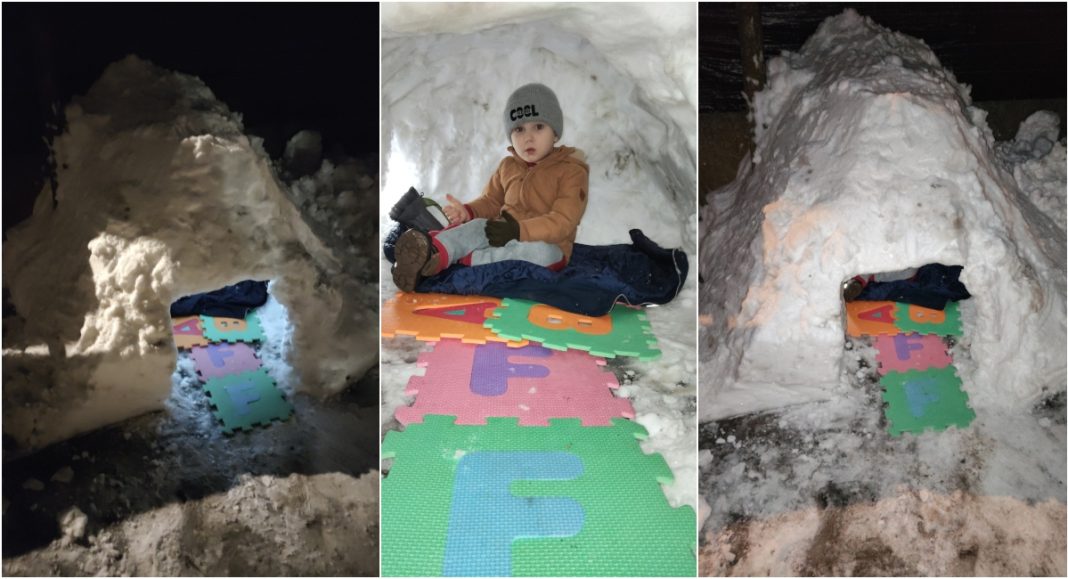 Mali Fran uživa u zimskoj čaroliji u Pribislavcu BeFunky collage 2026 01 07T192417.611