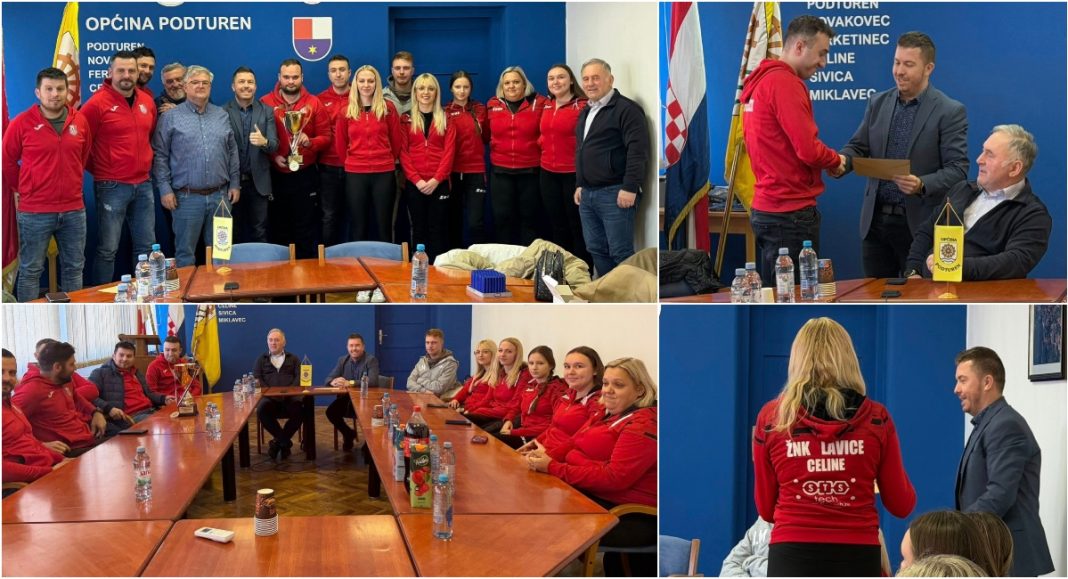 FOTO Prijem za ŽNK Lavice Celine i NK Podturen nakon uspjeha na klupskom prvenstvu BeFunky collage 2026 01 08T165356.073