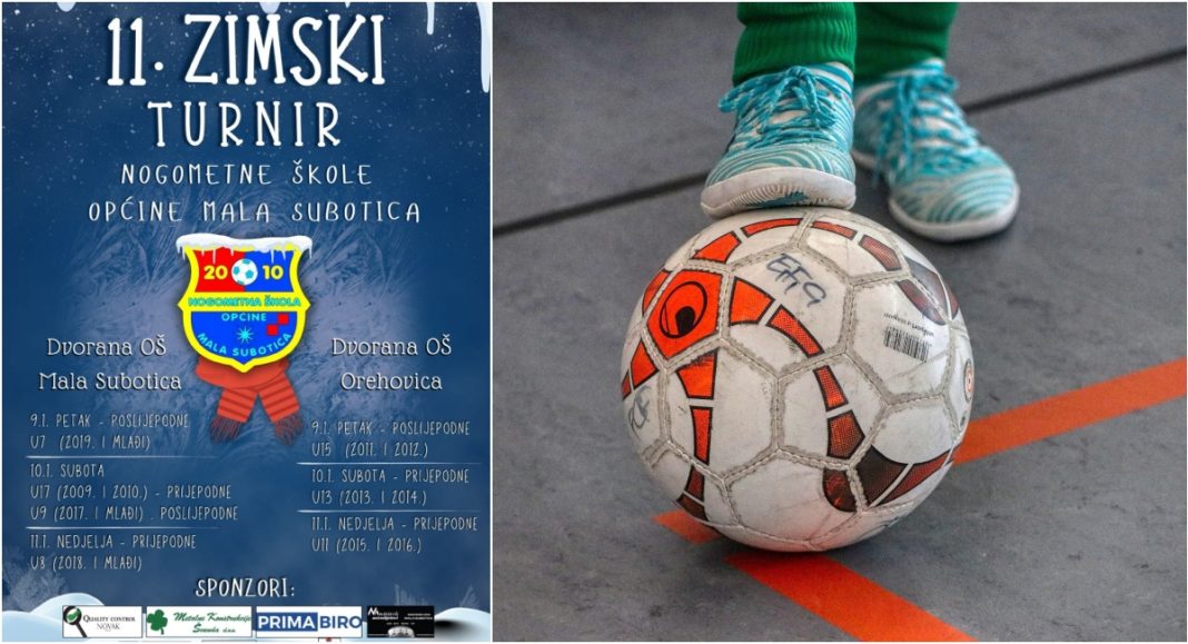 U Maloj Subotici i Orehovici održava se 11. dvoranski malonogometni turnir za mlađe uzraste BeFunky collage 2026 01 09T074902.834