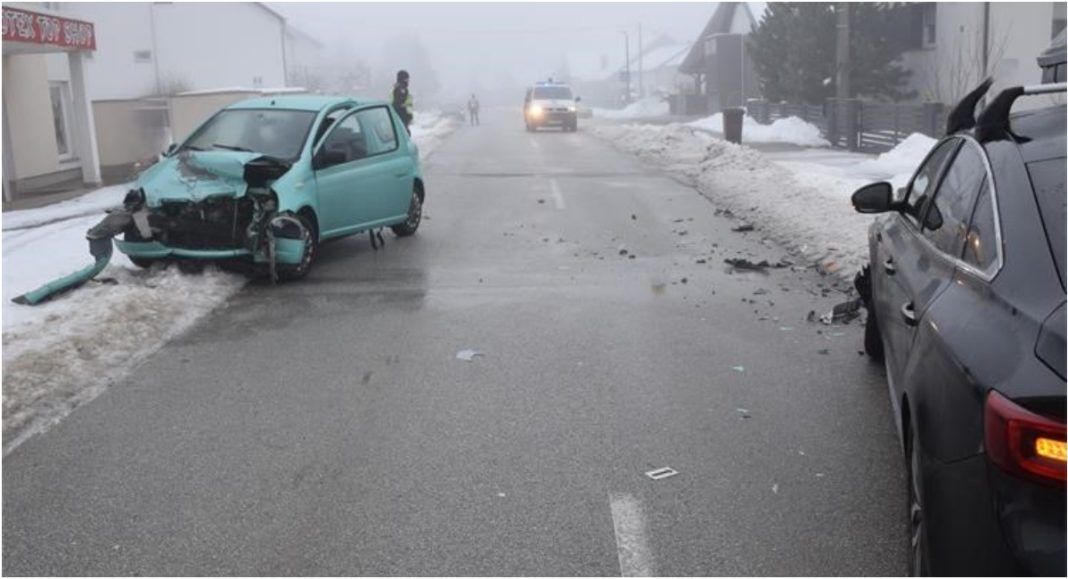 Jučer dvoje vozača ozlijeđeno u sudaru na zaleđenom kolniku BeFunky collage 2026 01 16T102346.976