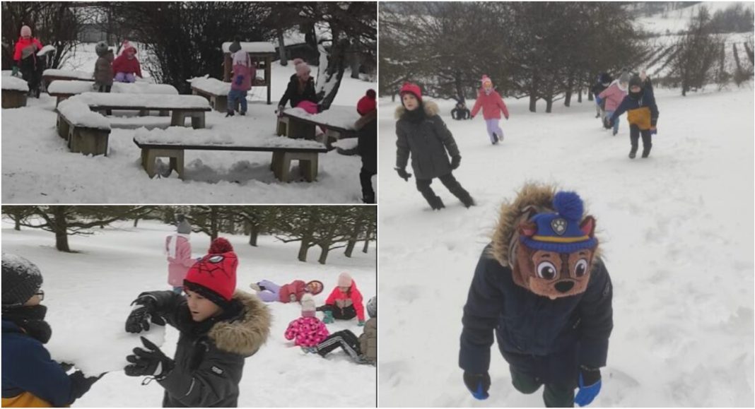 FOTO/VIDEO Snježni početak drugog polugodišta u OŠ Gornji Mihaljevec BeFunky collage 2026 01 16T151106.260