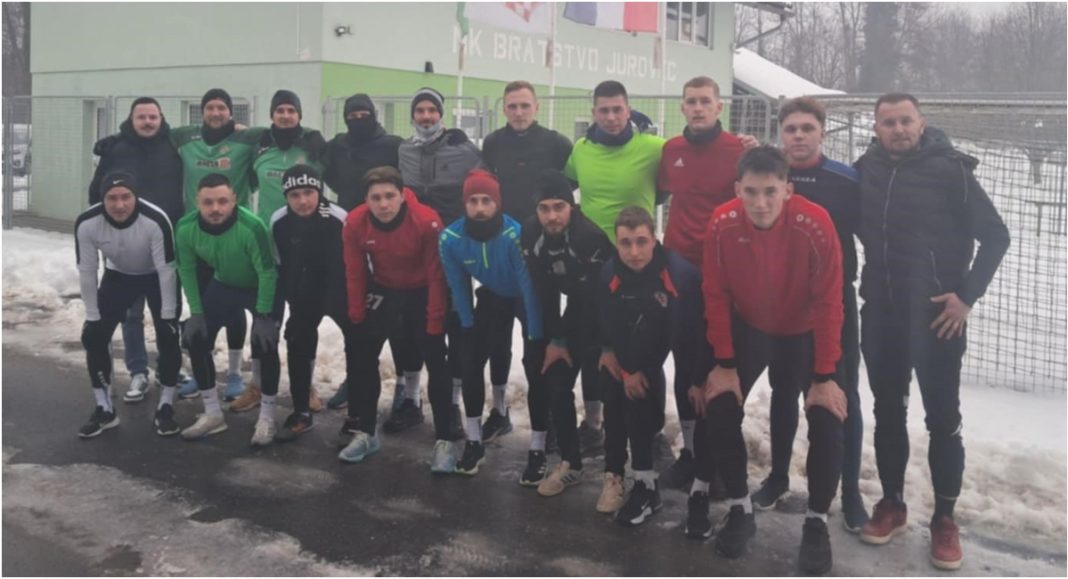 Nogometaši Bratstva iz Jurovca krenuli s treninzima za proljetni dio sezone BeFunky collage 2026 01 19T083829.847