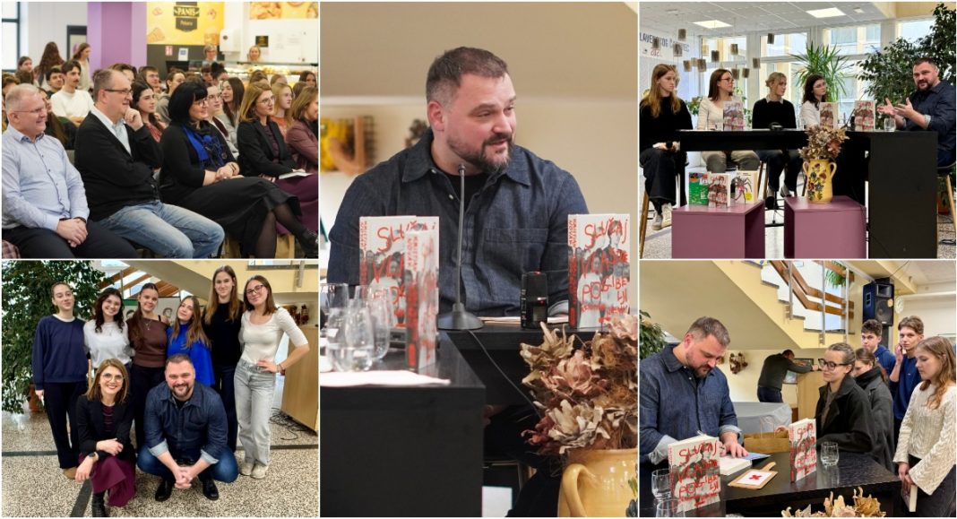 FOTO Projekt „Čitanje nas povezuje“ doveo Kristiana Novaka u Gimnaziju Josipa Slavenskog Čakovec BeFunky collage 2026 01 26T072126.931