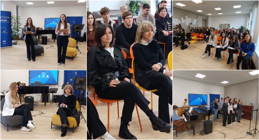 FOTO Europarlamentarka Sunčana Glavak u Srednjoj školi Čakovec razgovarala s učenicima o njihovoj viziji i perspektivama u Europskoj uniji GLAVNA