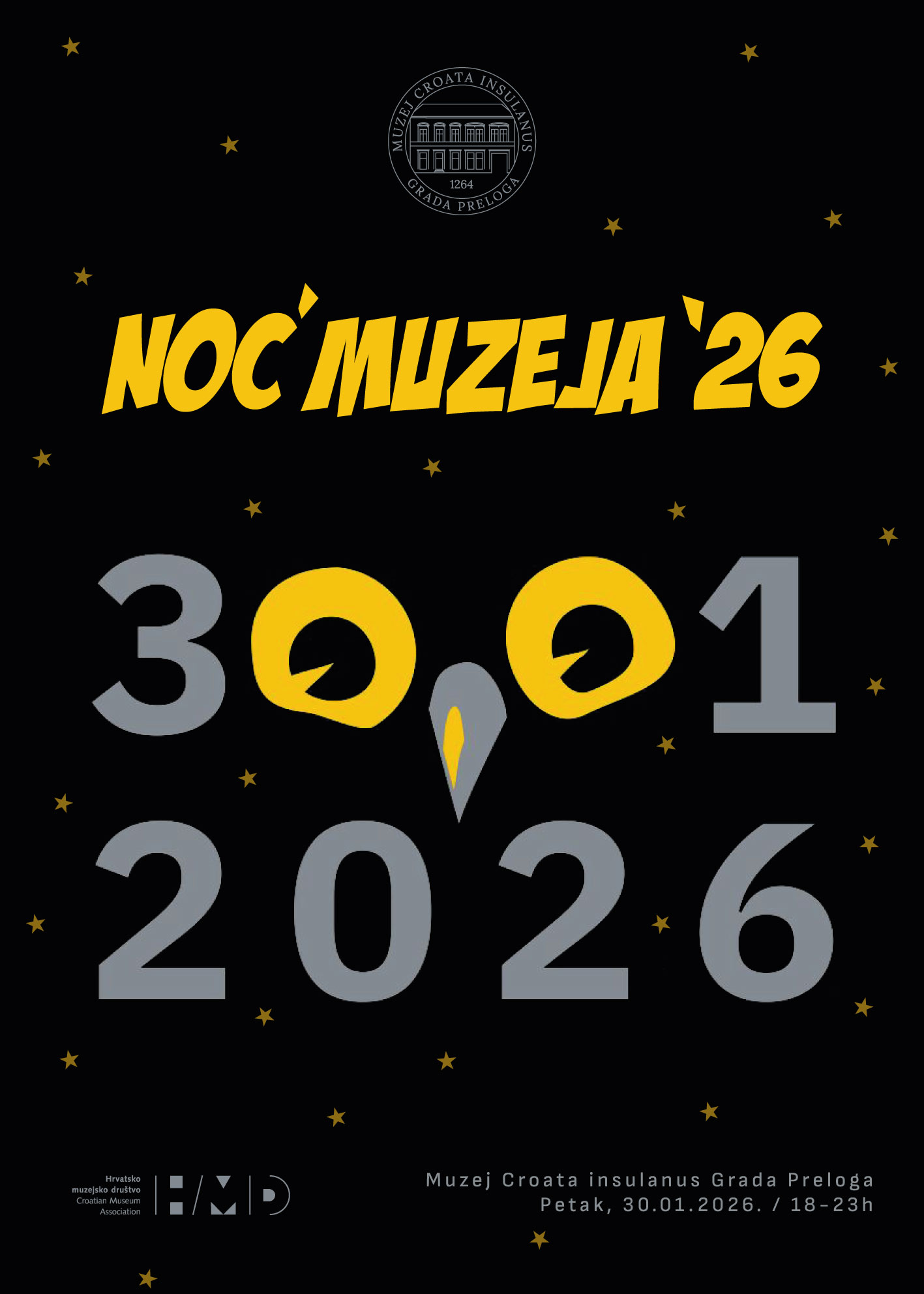 Noc muzeja 2026 plakat