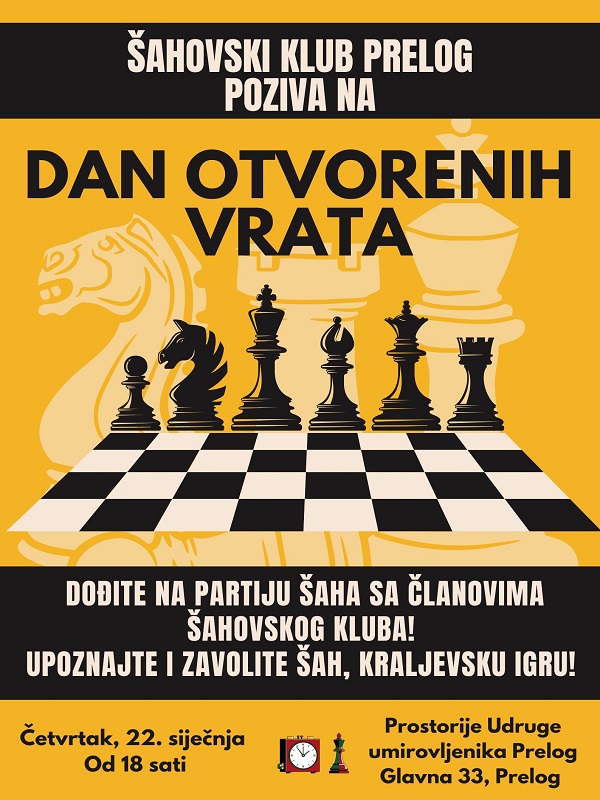 Sahovski klub Prelog dan otvorenih vrata