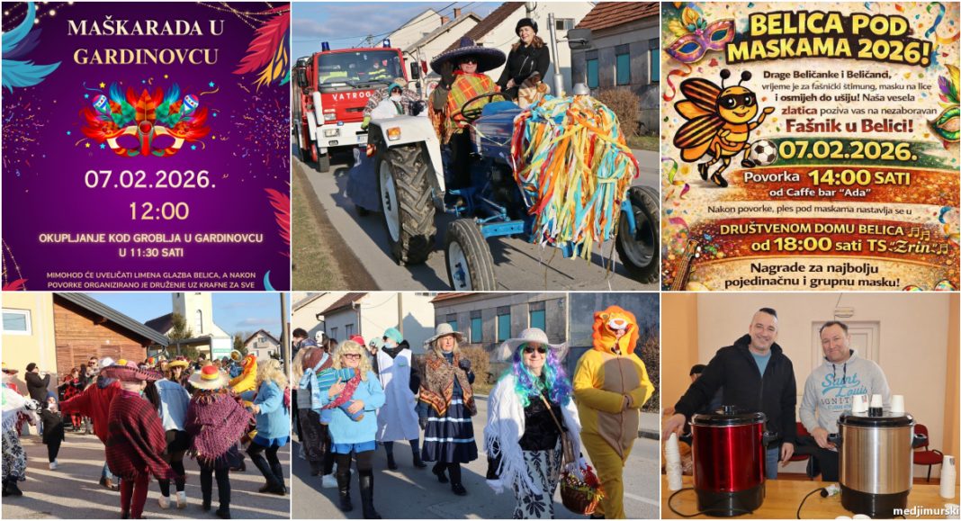 Belica i Gardinovec pod maskama u subotu, 7. veljače: Povorke i navečer zabava uz TS Zrin! GLAVNA 2026 02 03T130848.893