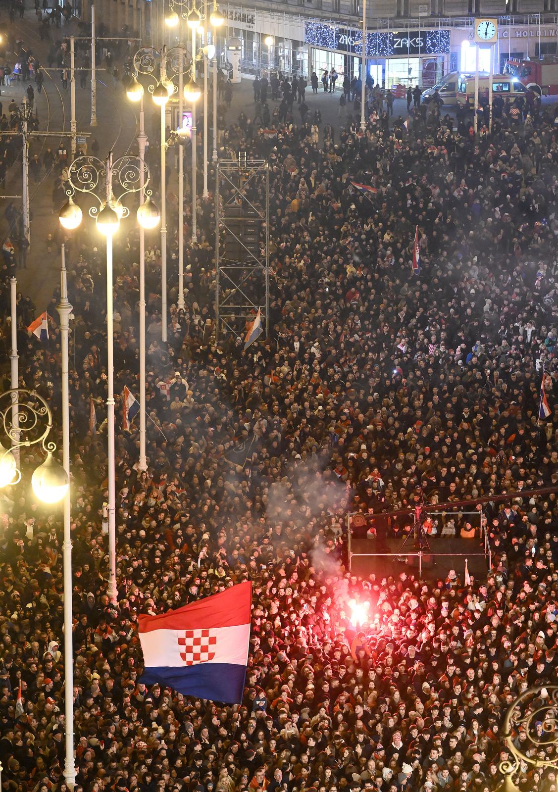 Zagreb: Docek broncanih rukometasa