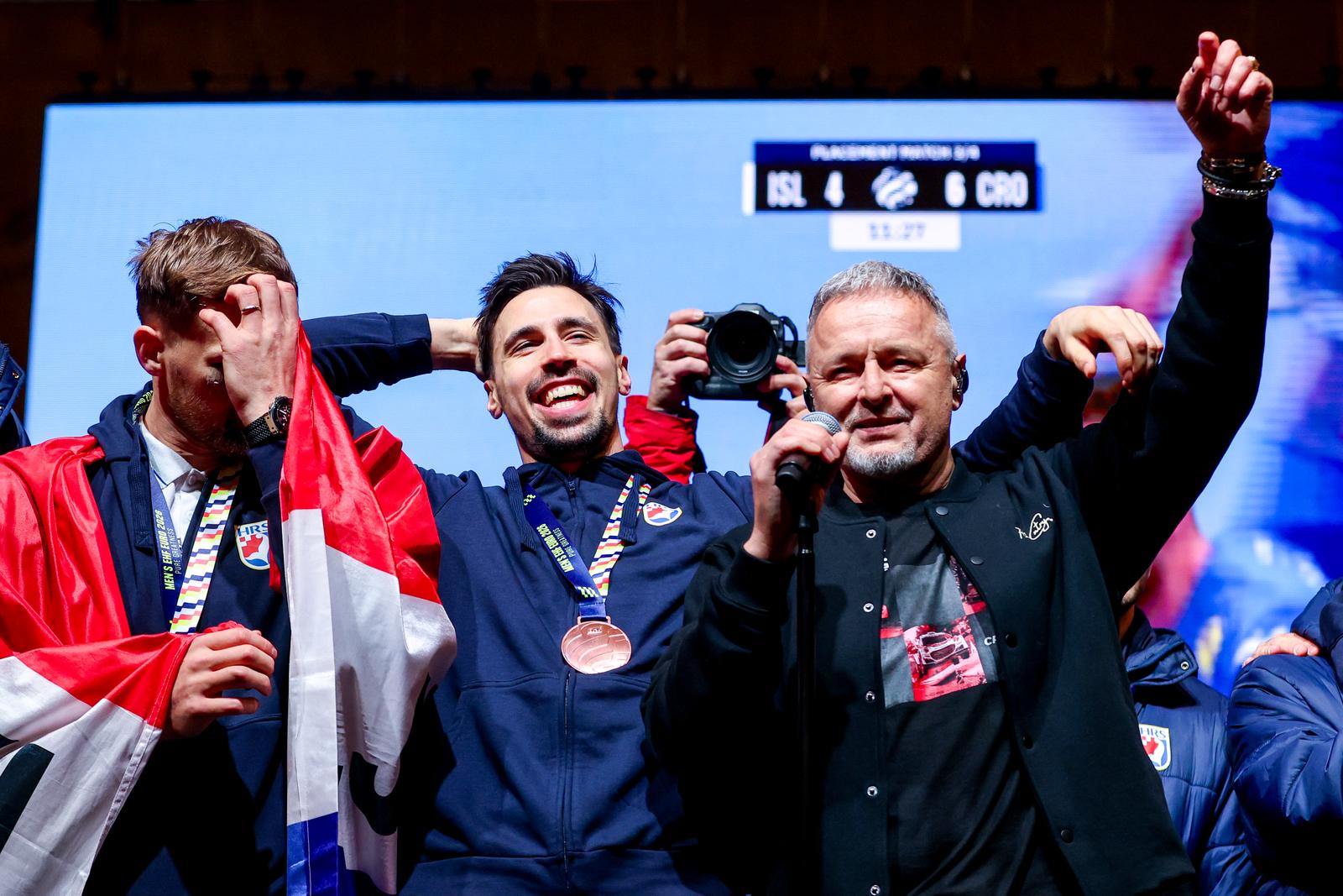 Zagreb: Svečani doček rukometnih reprezentativaca nakon osvojene bronce na Europskom prvenstvu