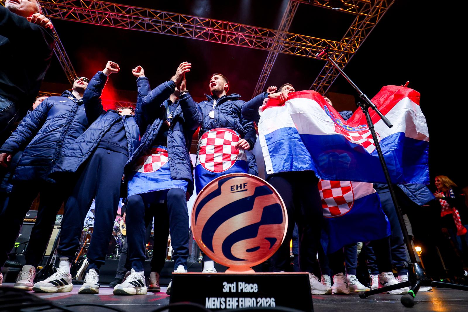 Zagreb: Svečani doček rukometnih reprezentativaca nakon osvojene bronce na Europskom prvenstvu