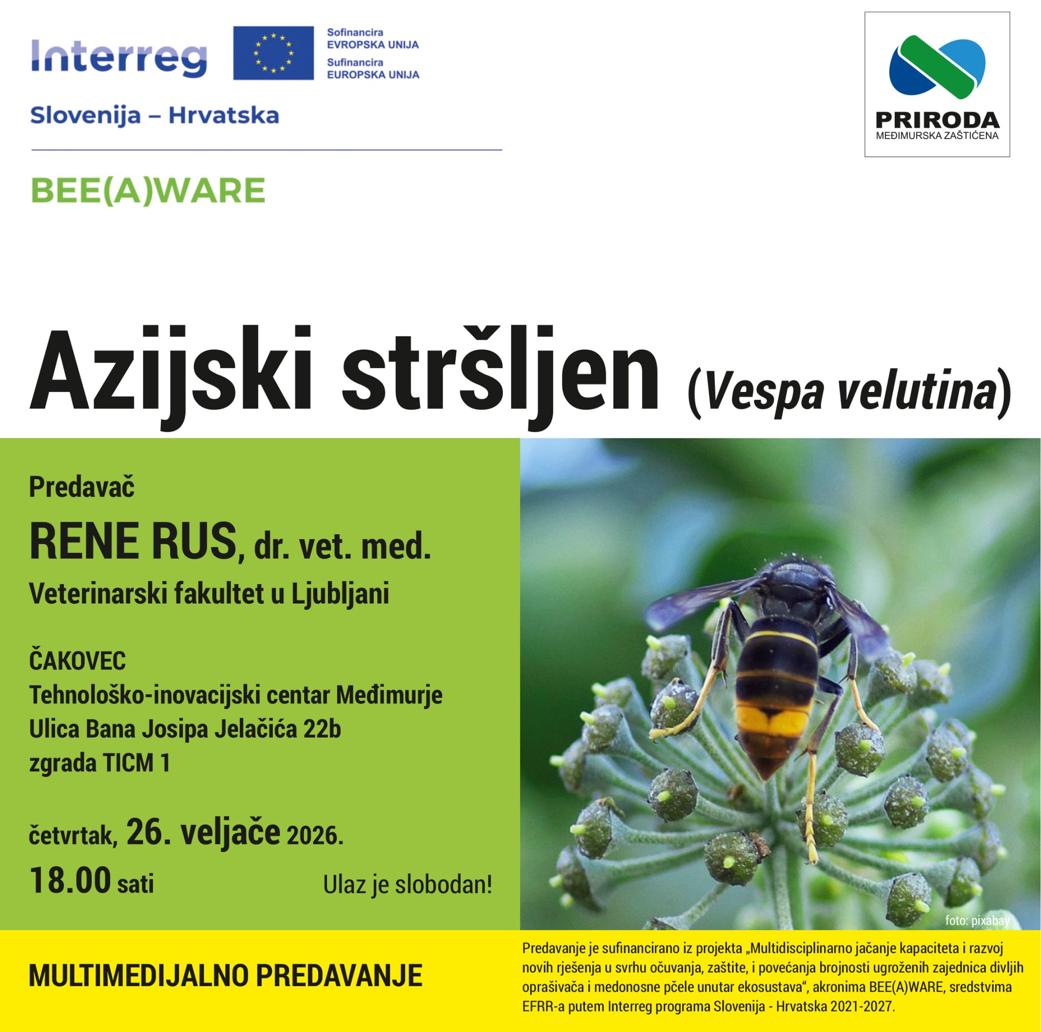 Pozivnica predavanja Bee(A)ware.cdr