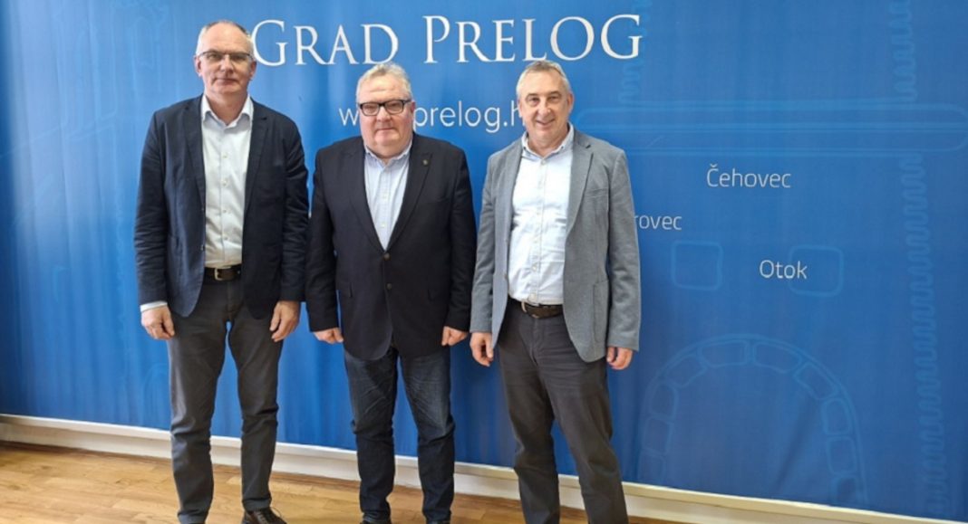 Radni sastanak gradonačelnika Ljubomira Kolareka s Predragom Štromarom Prelog projeti sjevera