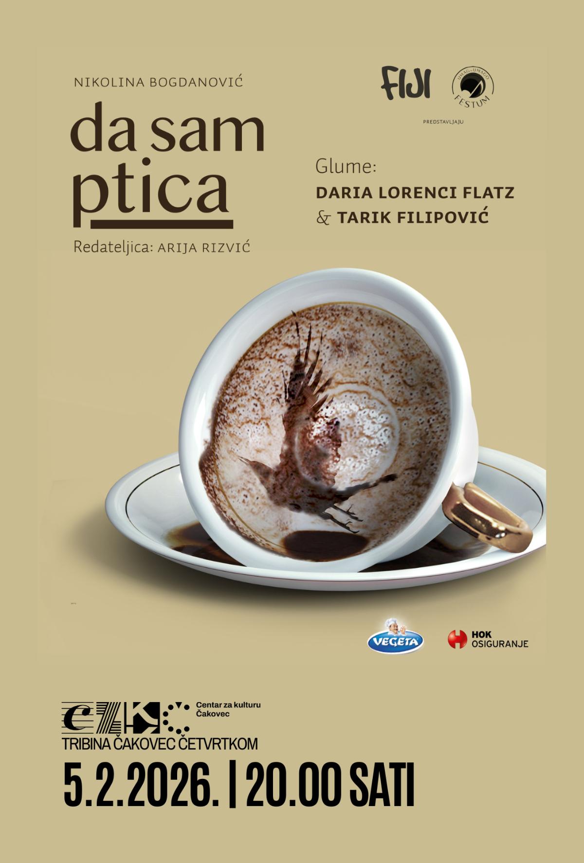 Tribina čč da sam ptica plakat (1)