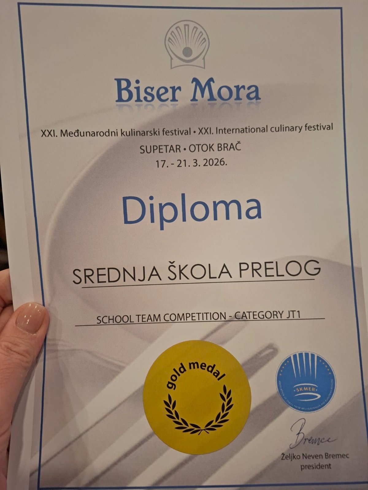 Anica Naranđa zlatna medalja Biser mora (11)