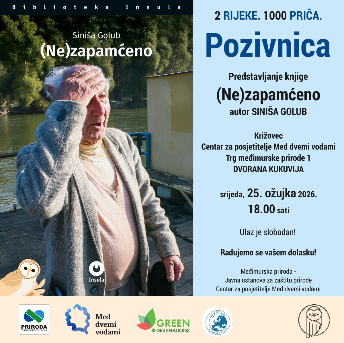 Pozivnica predstavljanje knjige (Ne)zapamćeno (1)