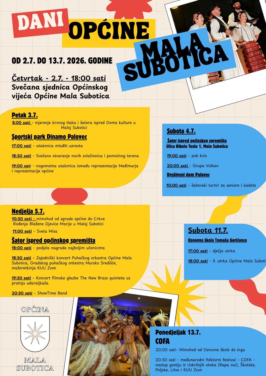 Plakat dani opcine
