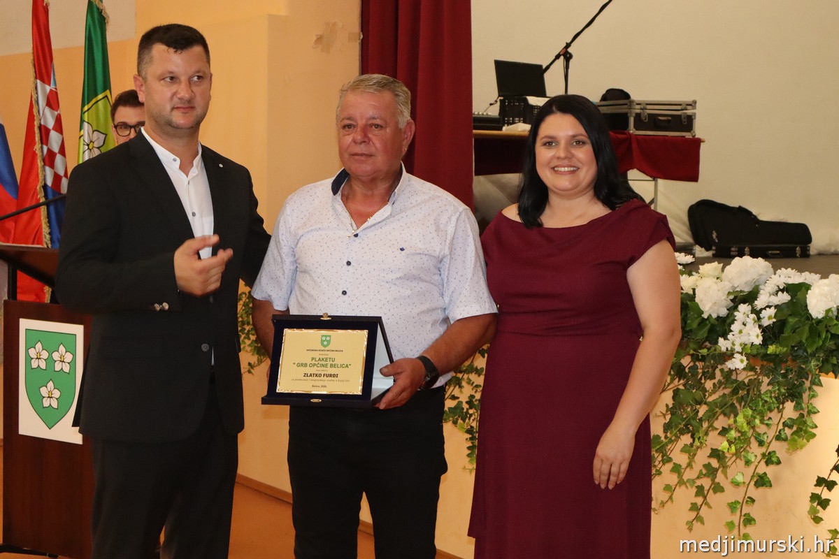 Za unutra 1 Zlatko Furdi primio je Grb Općine Belica