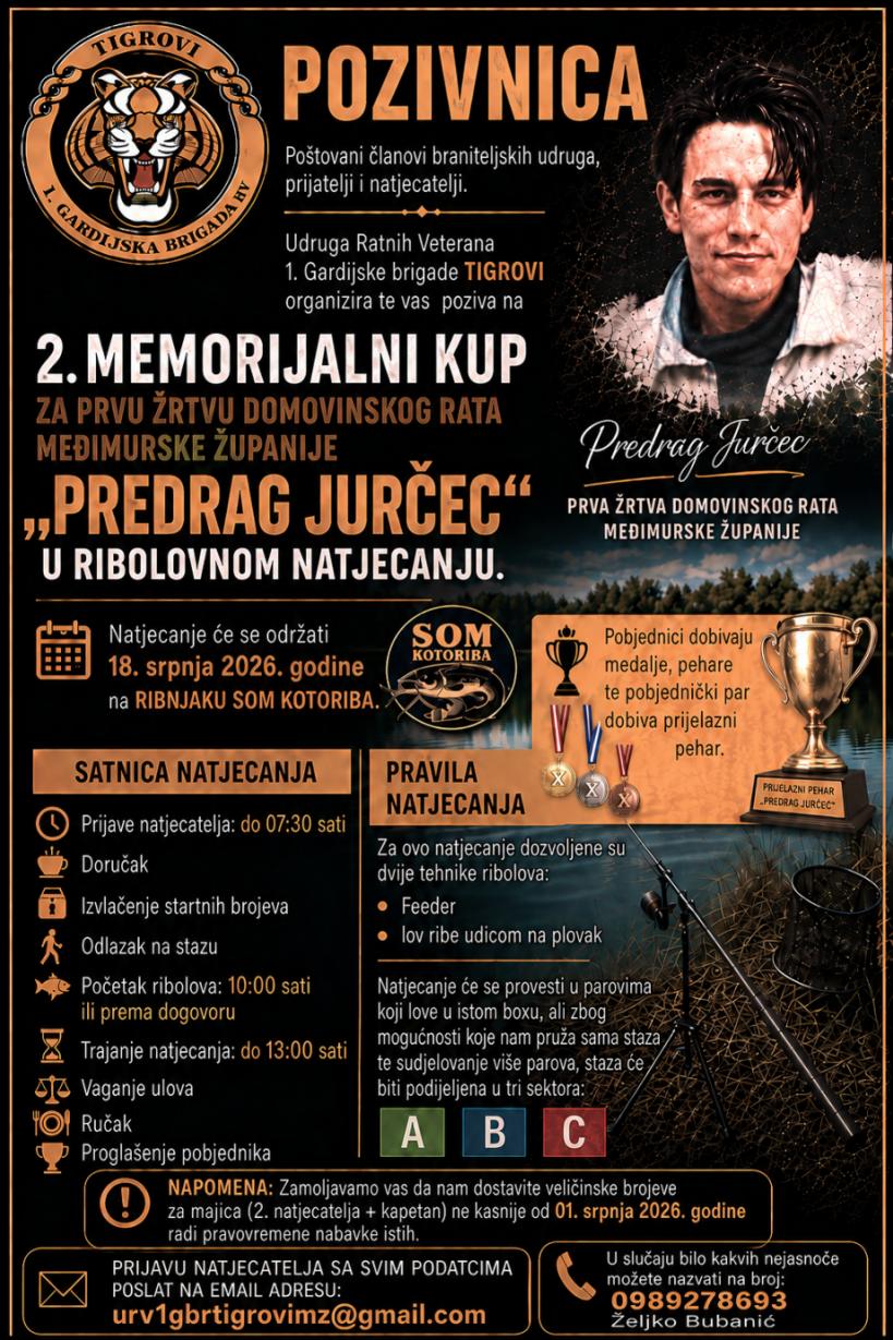 2. Memorijalni kup Predrag Jurčec 2026.